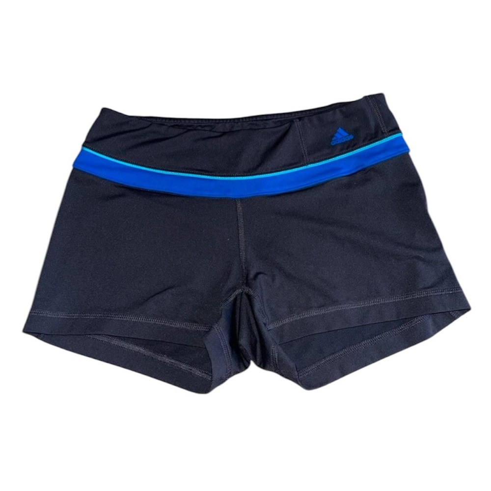 ADIDAS - black and blue sportswear shorts
